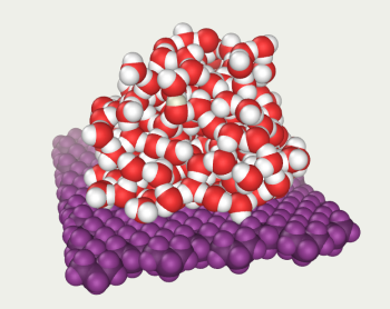 water on hydrophobic plate